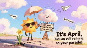 Read more about the article 140+ April Puns to Brighten Your Spring with Laughter 2025 🌼<div class="last-updated" style="font-size:14px; font-weight:bold; color:#444; background:#f5f5f5; padding:10px; border-radius:5px; margin-top:10px; margin-bottom:20px;">
                 Last updated: October 30, 2025 at 2:32 pm by nameyourteams@gmail.com
            </div>