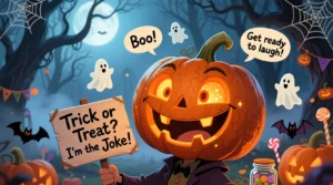 Read more about the article 120+ Halloween Jokes and Riddles That Will Make You Laugh Out Loud! 🎃👻<div class="last-updated" style="font-size:14px; font-weight:bold; color:#444; background:#f5f5f5; padding:10px; border-radius:5px; margin-top:10px; margin-bottom:20px;">
                 Last updated: October 28, 2025 at 6:14 am by nameyourteams@gmail.com
            </div>