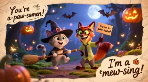 Read more about the article Punny Halloween Animals: Spooky and Hilarious Animal Puns 🐾🎃<div class="last-updated" style="font-size:14px; font-weight:bold; color:#444; background:#f5f5f5; padding:10px; border-radius:5px; margin-top:10px; margin-bottom:20px;">
                 Last updated: October 28, 2025 at 5:57 am by nameyourteams@gmail.com
            </div>