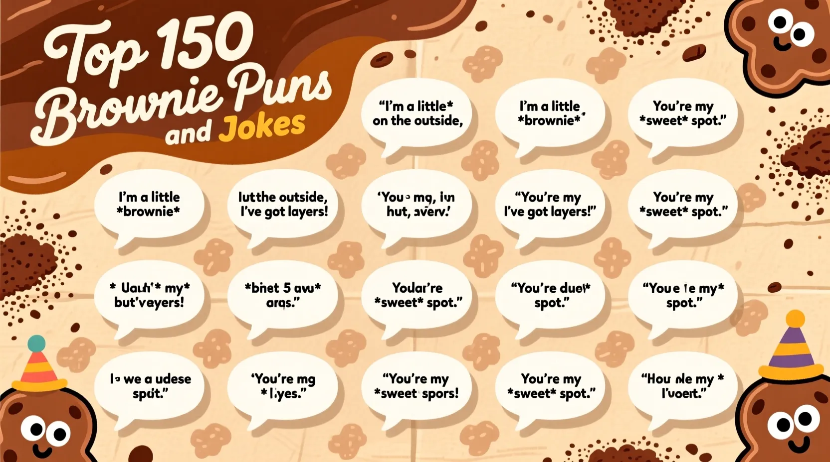 You are currently viewing Top 150 Brownie Puns and Jokes That Are Baked to Perfection! 🍫😂<div class="last-updated" style="font-size:14px; font-weight:bold; color:#444; background:#f5f5f5; padding:10px; border-radius:5px; margin-top:10px; margin-bottom:20px;">
                 Last updated: October 22, 2025 at 4:42 am by nameyourteams@gmail.com
            </div>