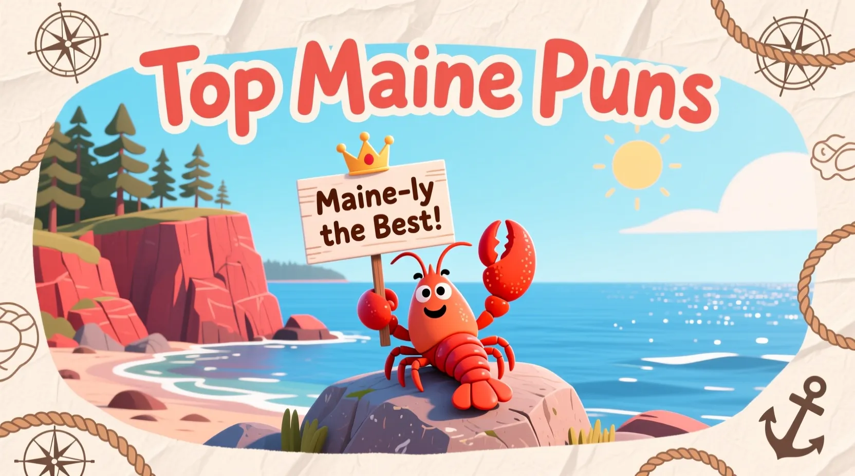 You are currently viewing 140+ Top Maine Puns That Are Shore to Make You Smile! 🦞🌊