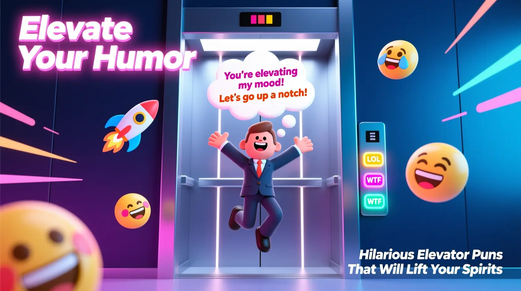 Read more about the article Elevate Your Humor: Hilarious Elevator Puns That Will Lift Your Spirits 🚀😂