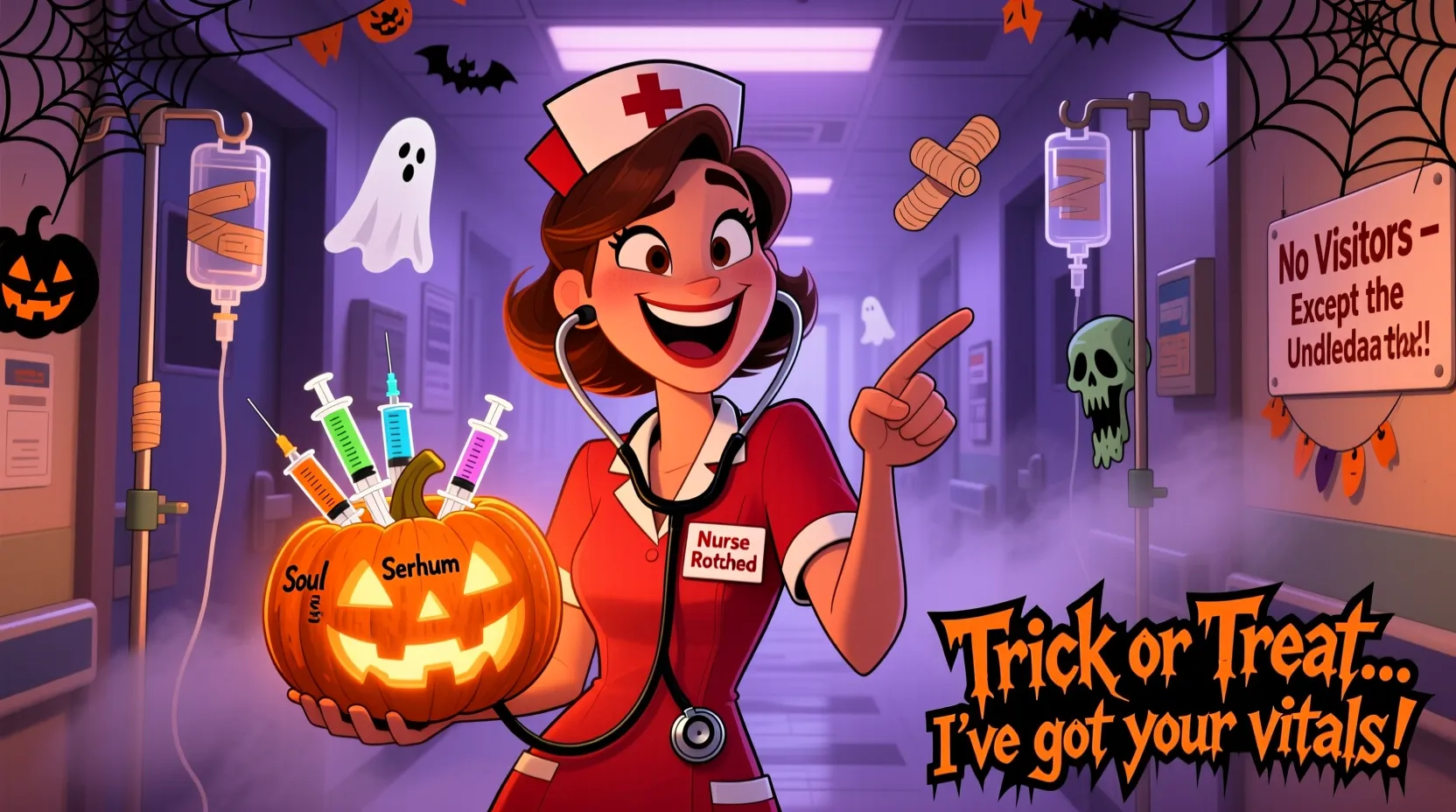You are currently viewing 🎃 120 Halloween Nursing Puns: Hilarious and Hauntingly Good Fun! 💉👻
