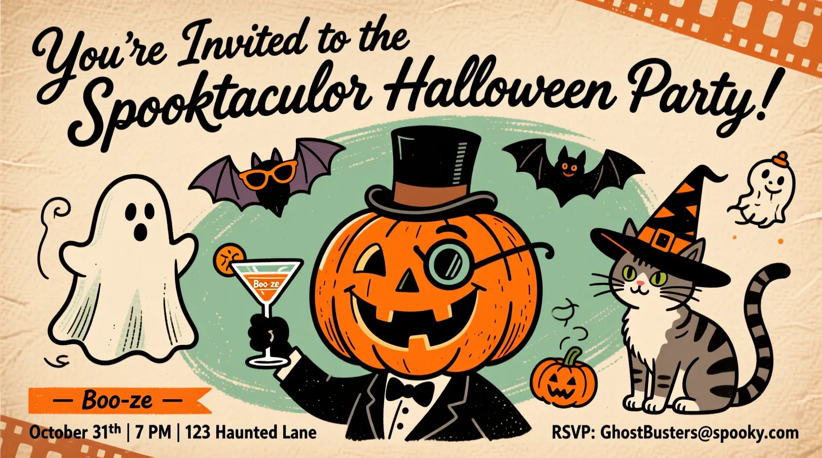 You are currently viewing 140 Spooktacular Halloween Party Invitation Puns You’ll Love 🎃👻